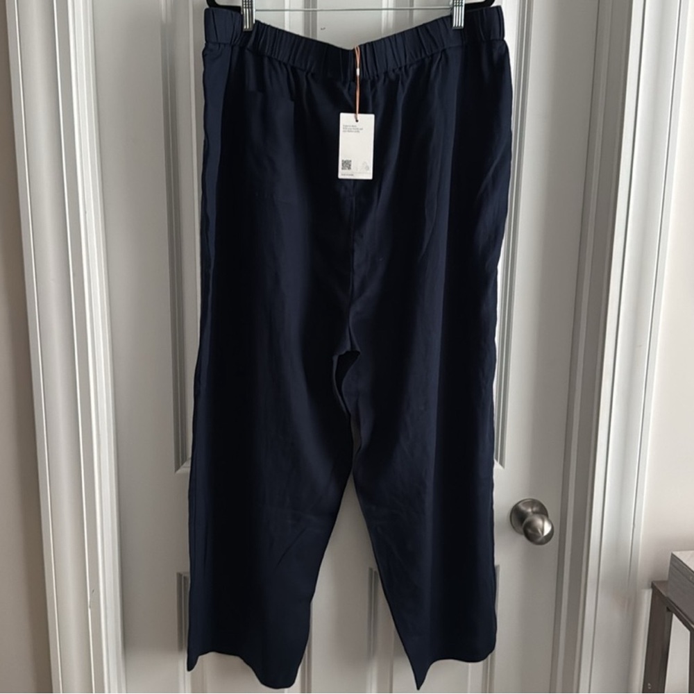 Quince 100% European Linen Navy Pants Size 2X new - Picture 2 of 6